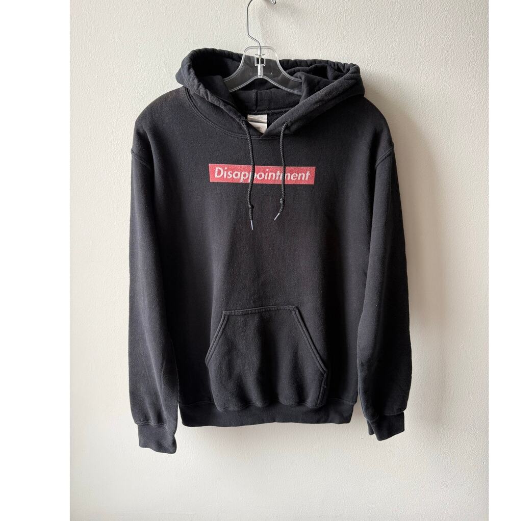 Duck Studios Black Disappointment Sweatshirt Pullover Hoodie Skater Grunge Top S